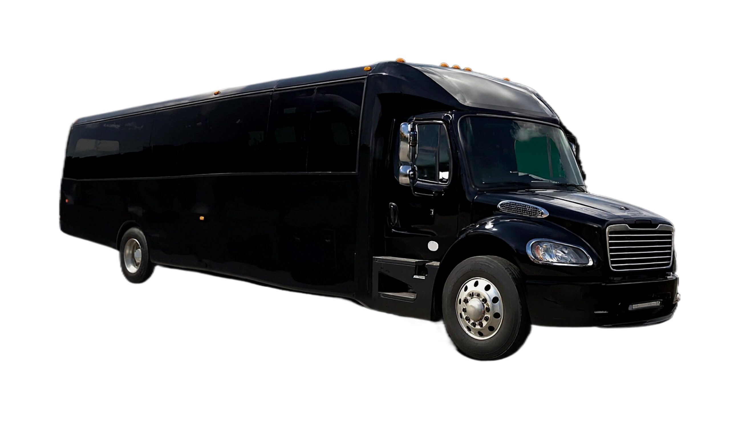 Long Island executive bus service for hire with 36 passenger luxury bus providing airport transfers to JFK LGA and EWR