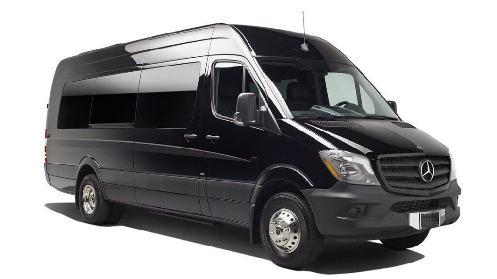Long Island executive sprinter van service with private chauffeur providing 14 passenger luxury group transportation