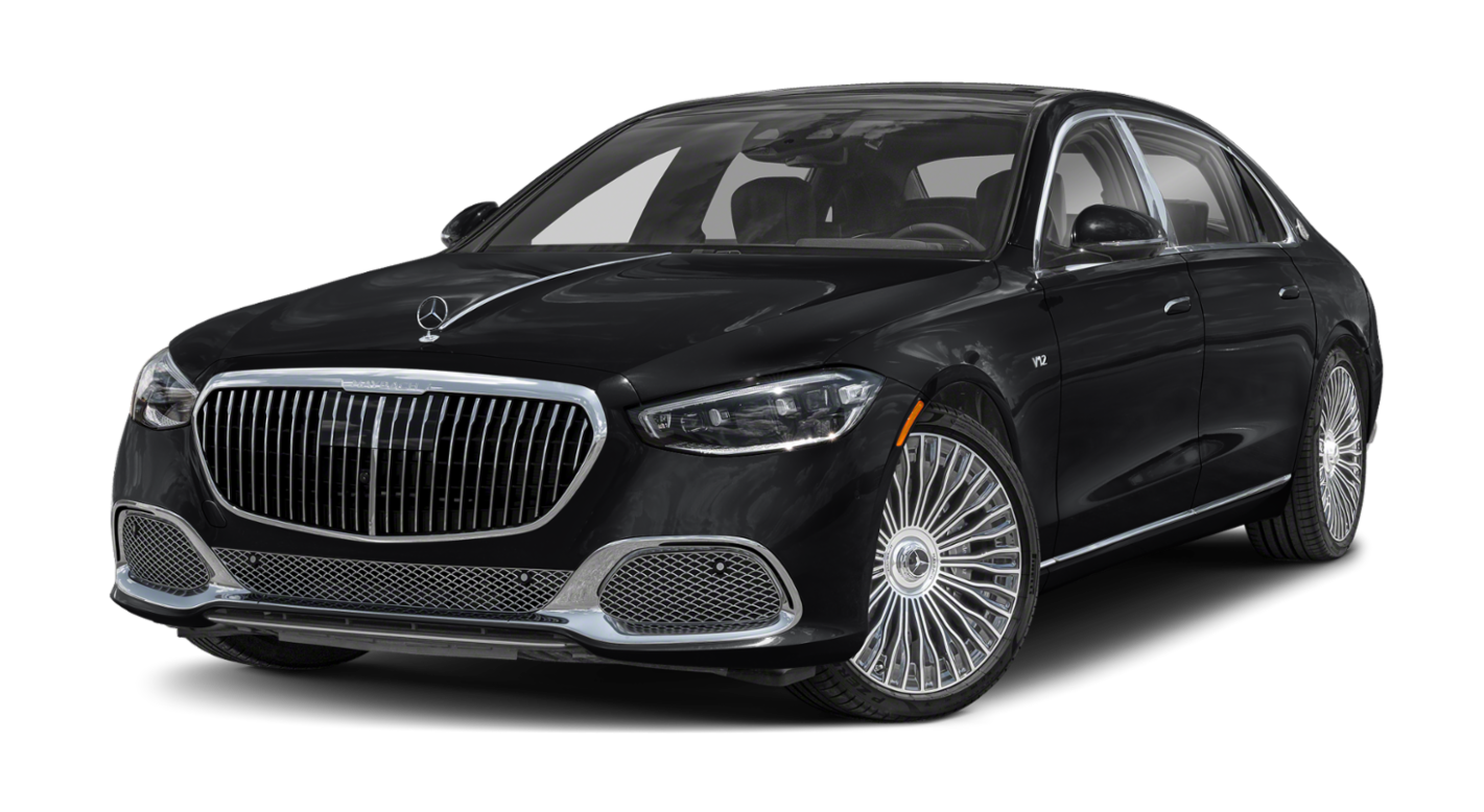 Long Island Mercedes-Maybach for hire with private chauffeur providing luxury airport pickups and drop offs to JFK LGA and EWR