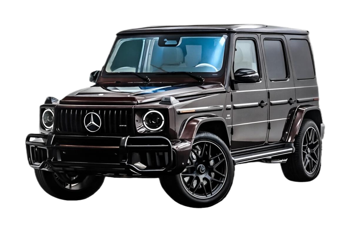 Long Island Mercedes-Benz G-Wagon private chauffeur service for hire arriving at a luxury Long Island event with professional driver