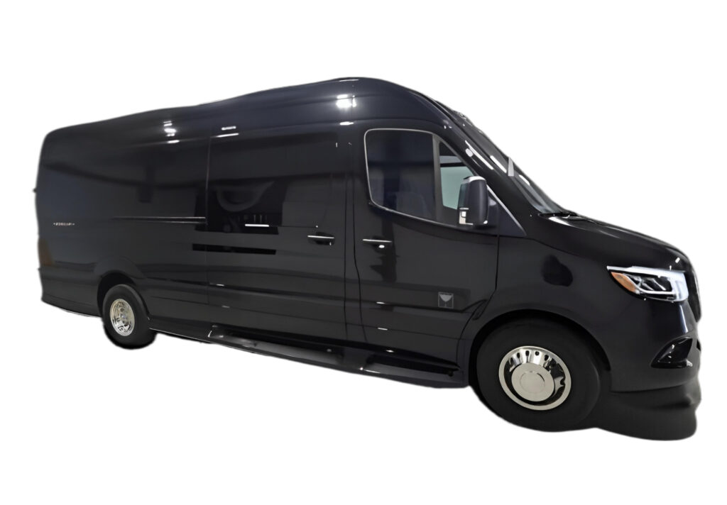 Long Island Mercedes Sprinter Jet Van 7 passenger with private chauffeur for luxury Long Island travel and airport transfers